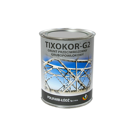 TIXOKOR G2 - Farba poliwinylowa do gruntowania przeciwrdzewna tiksotropowa